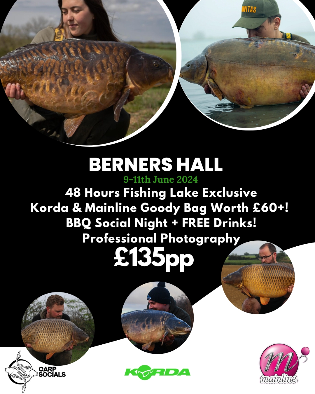 Berners Hall The Res Carp Fishing Socials