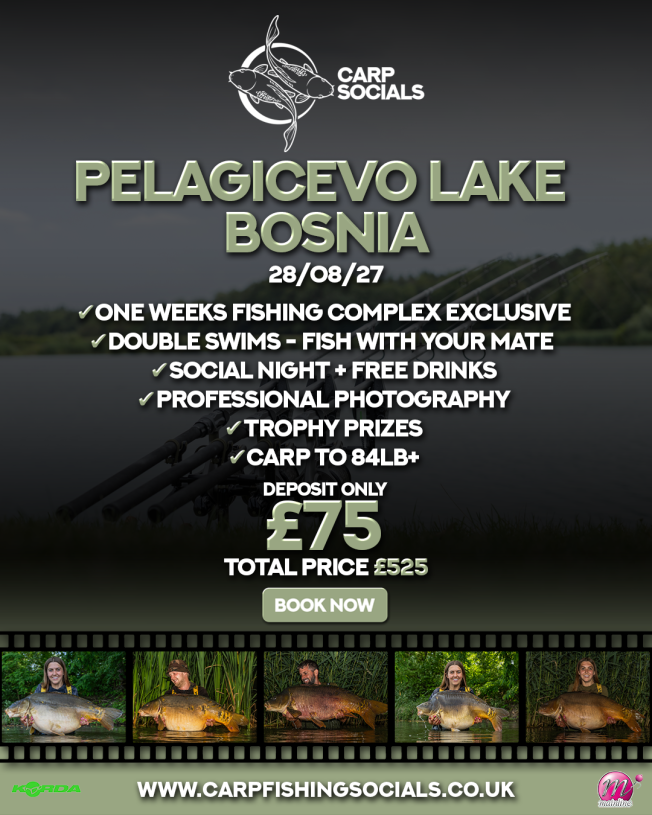 Pelagecivo Lake Bosnia 2027 (2 Anglers)